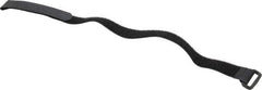 Thomas & Betts - 18" Long Black Nylon Hook & Loop Strap - 50 Lb Tensile Strength, 1/16" Thick, 127mm Max Bundle Diam - Best Tool & Supply