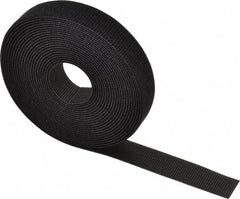 Thomas & Betts - 180" Long Black Nylon & Polyethylene Hook & Loop Strap - 50 Lb Tensile Strength, 1/16" Thick - Best Tool & Supply