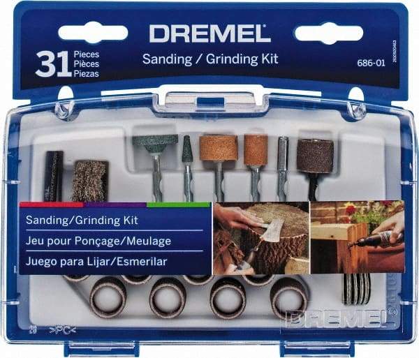 Dremel - 31 Piece Dressing Stones, Drum Sander, Grinding Stones, Sander Bands & Sanding Discs - Set Includes Dressing Stones, Drum Sander, Grinding Stones, Sander Bands & Sanding Discs - Best Tool & Supply