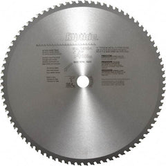 Porter-Cable - 14" Diam, 1" Arbor Hole Diam, 80 Tooth Wet & Dry Cut Saw Blade - Carbide-Tipped, Cutoff Action, Standard Round Arbor - Best Tool & Supply