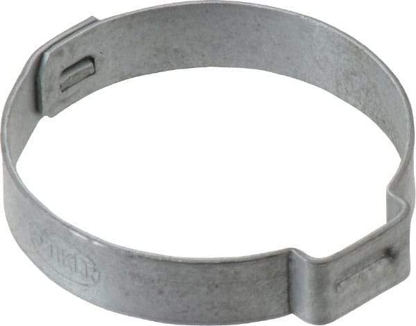 Oetiker - 30 to 33.1mm, Zinc-Plated 1-Ear Clamp - 1-5/16" Noml Size, 10mm Inner Width, 7mm Wide x 0.75mm Thick, Carbon Steel - Best Tool & Supply