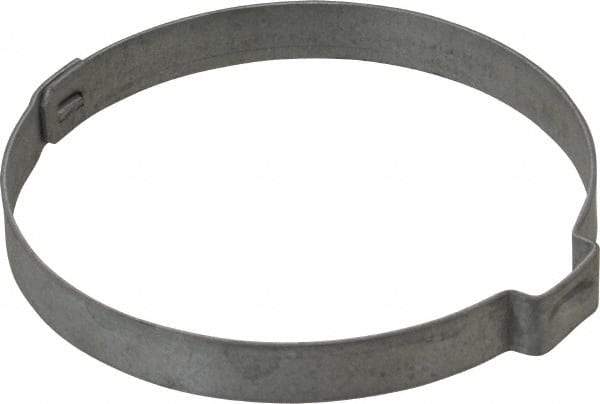 Oetiker - 54.4 to 57.5mm, Zinc-Plated 1-Ear Clamp - 2-1/4" Noml Size, 10mm Inner Width, 7mm Wide x 0.75mm Thick, Carbon Steel - Best Tool & Supply