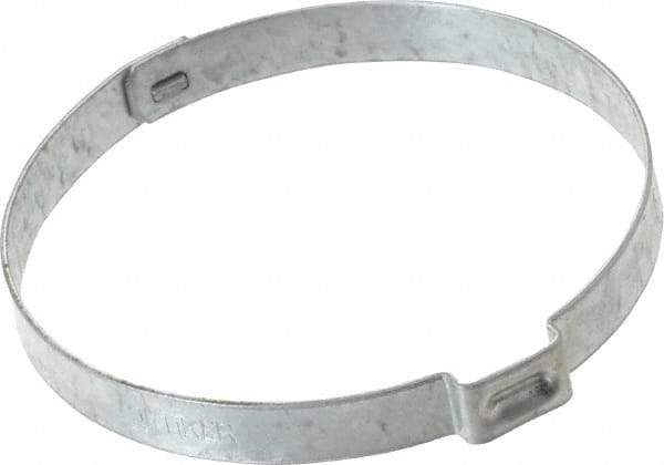 Oetiker - 57.4 to 60.5mm, Zinc-Plated 1-Ear Clamp - 2-3/8" Noml Size, 10mm Inner Width, 7mm Wide x 0.75mm Thick, Carbon Steel - Best Tool & Supply