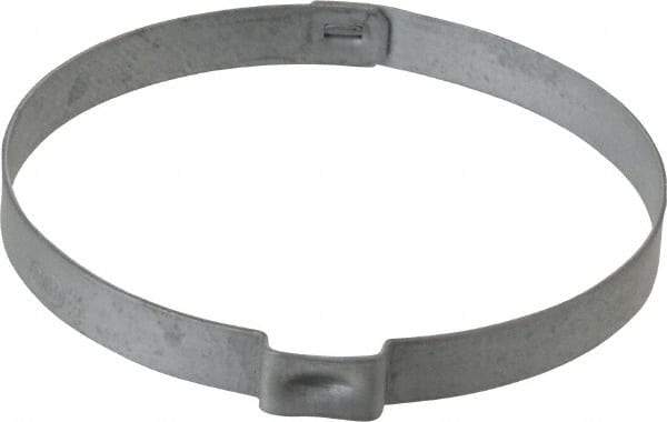 Oetiker - 60.4 to 63.5mm, Zinc-Plated 1-Ear Clamp - 2-1/2" Noml Size, 10mm Inner Width, 7mm Wide x 0.75mm Thick, Carbon Steel - Best Tool & Supply