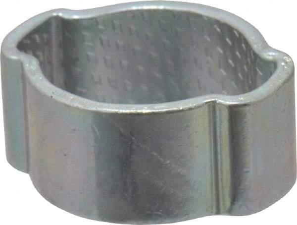 Oetiker - 8.1 to 11mm, Zinc-Plated 2-Ear Clamp - 3/8" Noml Size, 4.55mm Inner Width, 7mm Wide x 1mm Thick, Carbon Steel - Best Tool & Supply