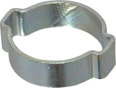 Oetiker - 22.5 to 27mm, Zinc-Plated 2-Ear Clamp - 1" Noml Size, 7.07mm Inner Width, 10mm Wide x 1.5mm Thick, Carbon Steel - Best Tool & Supply