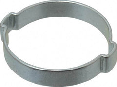 Oetiker - 40.6 to 46mm, Zinc-Plated 2-Ear Clamp - 1-3/4" Noml Size, 8.48mm Inner Width, 10mm Wide x 1.5mm Thick, Carbon Steel - Best Tool & Supply