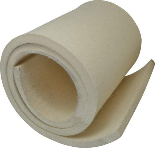 Made in USA - 5/8 Inch Thick x 60 Inch Wide x 12 Inch Long, Pressed Wool Felt Sheet - 10 Lbs/Square Yd., White, 500 psi - Best Tool & Supply