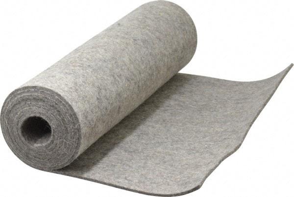 Made in USA - 1/8 Inch Thick x 60 Inch Wide x 12 Inch Long, Pressed Wool Felt Sheet - 2 Lbs/Square Yd., Gray, 400 psi - Best Tool & Supply