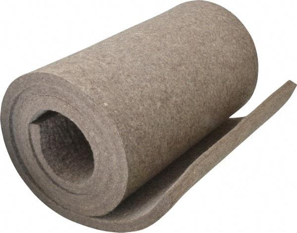 Made in USA - 1/2 Inch Thick x 60 Inch Wide x 12 Inch Long, Pressed Wool Felt Sheet - 8 Lbs/Square Yd., Gray, 400 psi - Best Tool & Supply