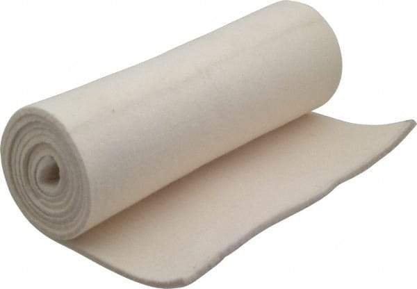 Made in USA - 3/16 Inch Thick x 66 Inch Wide x 12 Inch Long, Pressed Wool Felt Sheet - 2.3 Lbs/Square Yd., White, 400 psi - Best Tool & Supply