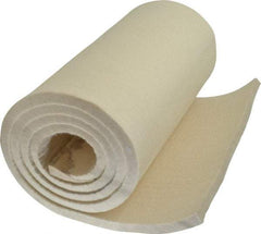 Made in USA - 1/2 Inch Thick x 66 Inch Wide x 12 Inch Long, Pressed Wool Felt Sheet - 6 Lbs/Square Yd., White, 400 psi - Best Tool & Supply