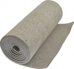 Made in USA - 1/4 Inch Thick x 72 Inch Wide x 12 Inch Long, Pressed Wool Felt Sheet - 3.1 Lbs/Square Yd., Gray, 250 psi - Best Tool & Supply