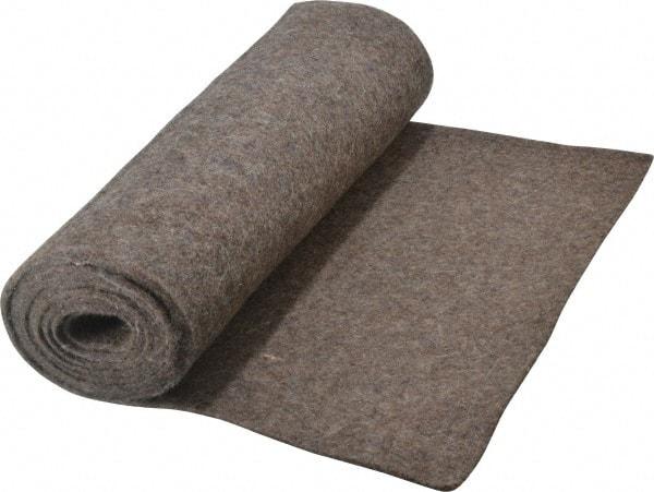 Made in USA - 1/8 Inch Thick x 72 Inch Wide x 12 Inch Long, Pressed Wool Felt Sheet - 1.1 Lbs/Square Yd., Gray, 75 psi - Best Tool & Supply