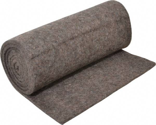 Made in USA - 1/4 Inch Thick x 72 Inch Wide x 12 Inch Long, Pressed Wool Felt Sheet - 2.1 Lbs/Square Yd., Gray, 75 psi - Best Tool & Supply