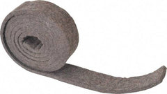 Made in USA - 1/4 Inch Thick x 1-1/2 Inch Wide x 5 Ft. Long, Felt Stripping - Gray, Plain Backing - Best Tool & Supply