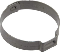 Oetiker - 28.5 to 31.6mm, 1-Ear Clamp - 1-1/4" Noml Size, 10mm Inner Width, 7mm Wide x 0.6mm Thick, Stainless Steel - Best Tool & Supply