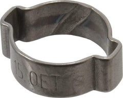 Oetiker - 12.5 to 15mm, 2 Ear Clamp - 9/16" Nominal Size - Best Tool & Supply