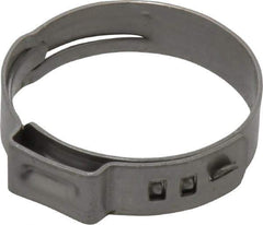 Oetiker - Stepless Ear Clamp - 1" Noml Size, 10mm Inner Width, 7mm Wide x 0.6mm Thick, Stainless Steel - Best Tool & Supply