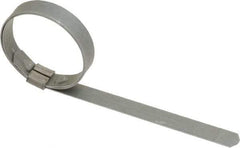 IDEAL TRIDON - 1-3/8" ID Galvanized Steel Preformed J-Type Clamp - 3/8" Wide, 0.025" Thick - Best Tool & Supply