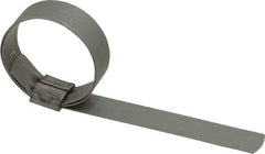 IDEAL TRIDON - 1-1/2" ID Galvanized Steel Preformed J-Type Clamp - 5/8" Wide, 0.03" Thick - Best Tool & Supply