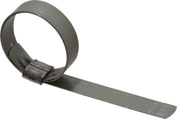 IDEAL TRIDON - 1-3/4" ID, Galvanized Steel Preformed J-Type Clamp - 5/8" Wide x 0.03" Thick - Best Tool & Supply