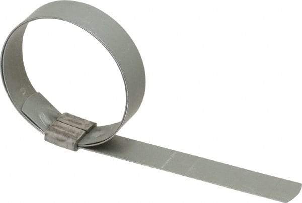 IDEAL TRIDON - 2" ID, Galvanized Steel Preformed J-Type Clamp - 5/8" Wide x 0.03" Thick - Best Tool & Supply