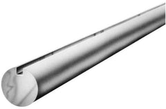 Made in USA - 1-3/16" Diam, 2' Long, 316 Stainless Steel Keyed Round Linear Shafting - 1/4" Key - Best Tool & Supply