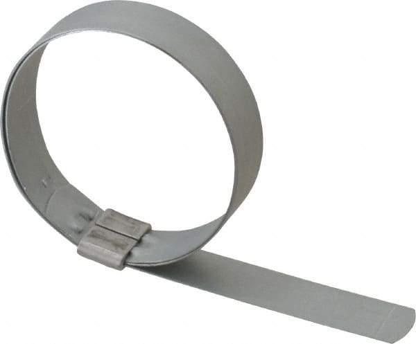 IDEAL TRIDON - 2-3/4" ID, Galvanized Steel Preformed J-Type Clamp - 3/4" Wide x 0.03" Thick - Best Tool & Supply