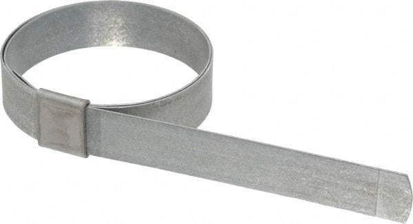 IDEAL TRIDON - 2" ID Galvanized Steel Preformed Center Punch Clamp - 5/8" Wide, 0.025" Thick - Best Tool & Supply