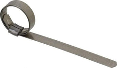 IDEAL TRIDON - 13/16" ID, Grade 201, Stainless Steel Preformed J-Type Clamp - 3/8" Wide x 0.025" Thick - Best Tool & Supply