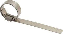 IDEAL TRIDON - 1" ID, Grade 201, Stainless Steel Preformed J-Type Clamp - 1/2" Wide x 0.03" Thick - Best Tool & Supply