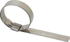 IDEAL TRIDON - 2" ID, Grade 201, Stainless Steel Preformed J-Type Clamp - 5/8" Wide x 0.03" Thick - Best Tool & Supply