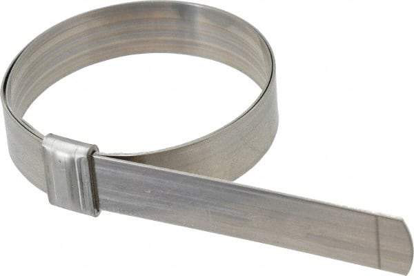 IDEAL TRIDON - 2-3/4" ID, Grade 201, Stainless Steel Preformed J-Type Clamp - 3/4" Wide x 0.03" Thick - Best Tool & Supply