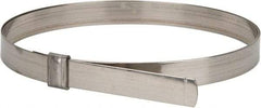 IDEAL TRIDON - 7" ID, Grade 201, Stainless Steel Preformed J-Type Clamp - 3/4" Wide x 0.03" Thick - Best Tool & Supply