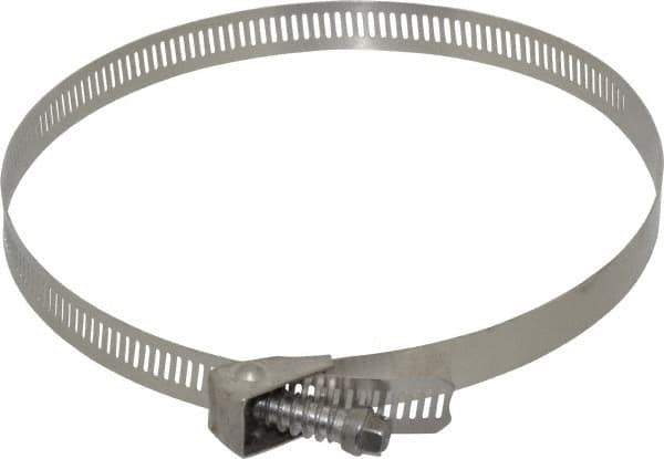 IDEAL TRIDON - SAE Size 88, 2-1/16 to 6" Diam, Stainless Steel Quick Release Worm Drive Clamp - 1/2" Wide, Material Grade 301, Series 550 - Best Tool & Supply