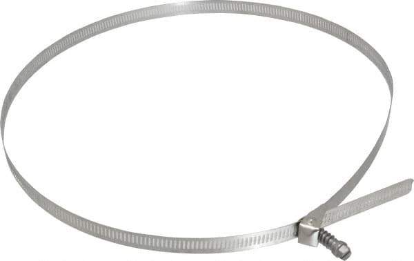 IDEAL TRIDON - SAE Size 188, 2-1/16 to 12-5/16" Diam, Stainless Steel Quick Release Worm Drive Clamp - 1/2" Wide, Material Grade 301, Series 550 - Best Tool & Supply