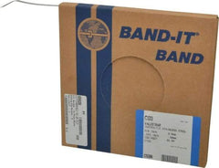 Made in USA - Grade 200 to 300, Stainless Steel Banding Strap Roll - 3/8" Wide x 0.015" Thick - Best Tool & Supply