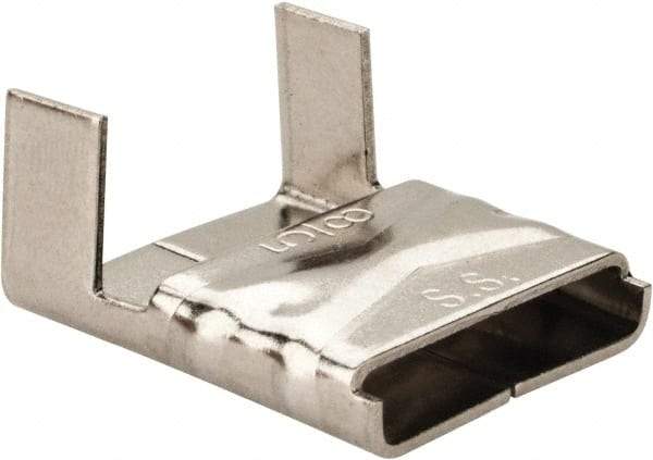 Made in USA - Grade 200 to 300, Stainless Steel Banding Strap Buckle - 5/8" Wide - Best Tool & Supply