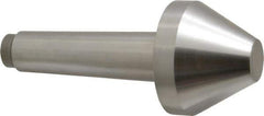 Riten - 2-3/4" Head Diam, Hardened Tool Steel Bull Nose Point Solid Dead Center - 4MT Morse Taper, 2-3/4" Point Diam, 1.508" Point Length, 2-15/16" OAL - Best Tool & Supply