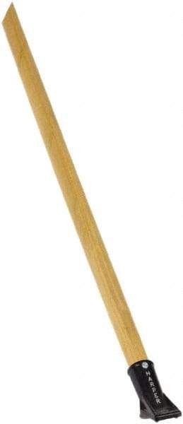 Harper Brush - 60 x 1-1/8" Wood Squeegee Handle - Bolt-On Connection, Tan - Best Tool & Supply