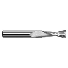 ‎End Mills for Plastics - 2 Flute - 0.0469″ (3/64″) Cutter Diameter × 0.0710″ Length of Cut Carbide Square Upcut End Mill for Plastic, 2 Flutes - Exact Industrial Supply