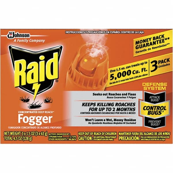 Raid - Pack of (3), 1.5 oz Cans, Fluid Ounce Bug & Flying Insect Killer - Best Tool & Supply