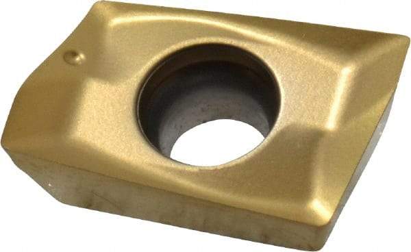 Seco - XOEX120404 E06 Grade F40M Carbide Milling Insert - TiAlN/TiN Finish, 0.199" Thick, 0.016" Corner Radius - Best Tool & Supply