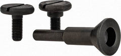 Value Collection - 1/4 & 3/8" Hole, Screw Lock Wheel Mandrel - 2" OAL, 1/4" Max Wheel Width, 1/4" Shank Diam - Best Tool & Supply