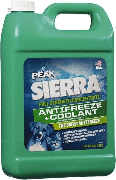 Peak - 1 Gal Antifreeze & Coolant - Propylene Glycol & Conventional Inhibitors Composition - Best Tool & Supply