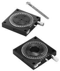 Parker - Rotary Positioning Stages Style: Worm Gear Low Profile Stage Thread Size: 10-32 - Best Tool & Supply