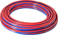 Coilhose Pneumatics - 5/32" ID x 1/4" OD, 50' Long, Polyurethane Tube - Red/Blue, 125 Max psi, 95 Hardness - Best Tool & Supply