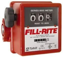 Tuthill - 1" NPT Port Fuel Flowmeter - 50 Max psi, 5 to 20 GPM, Aluminum - Best Tool & Supply