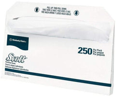 Scott - 17" Long x 14-1/2" Wide White Toilet Seat Covers - 20 Pack, 250 Sheet Roll - Best Tool & Supply